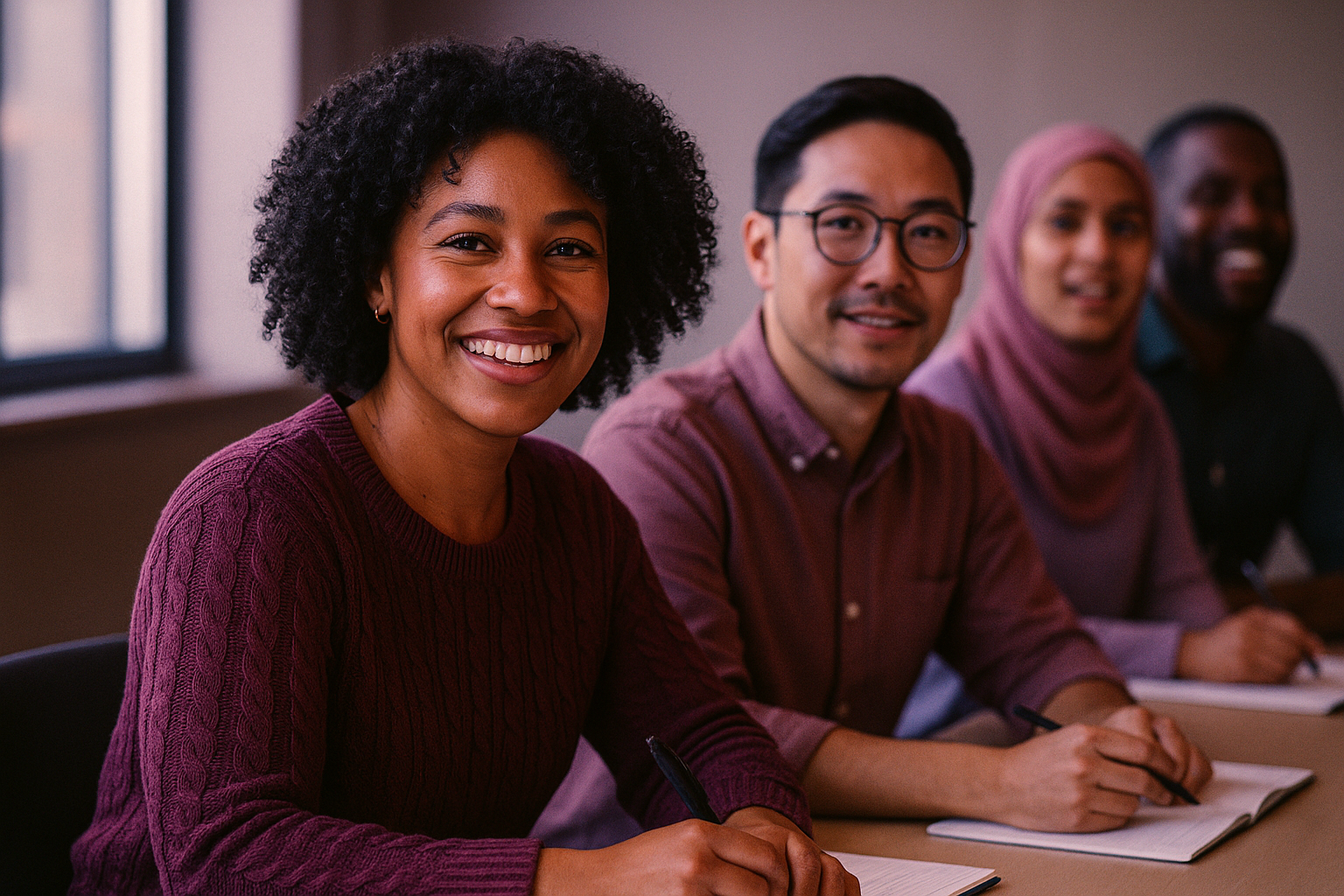 Team participating in a corporate training session