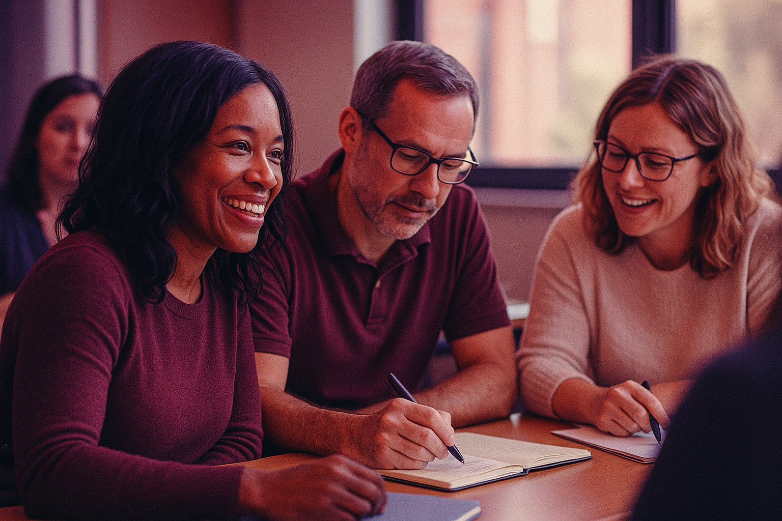 Teachers attending a professional development workshop
