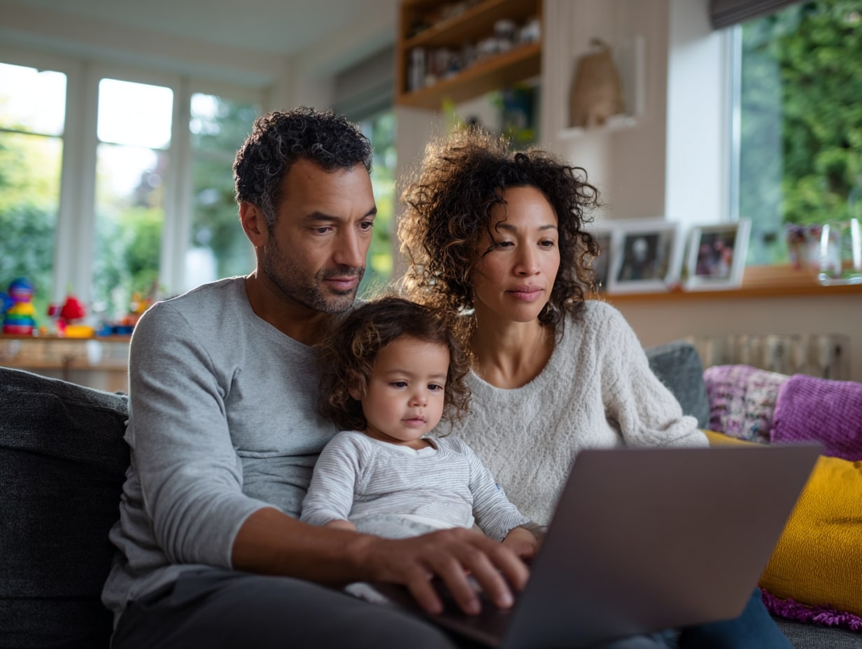 Multi-generational family meeting discussing estate planning and wealth transfer